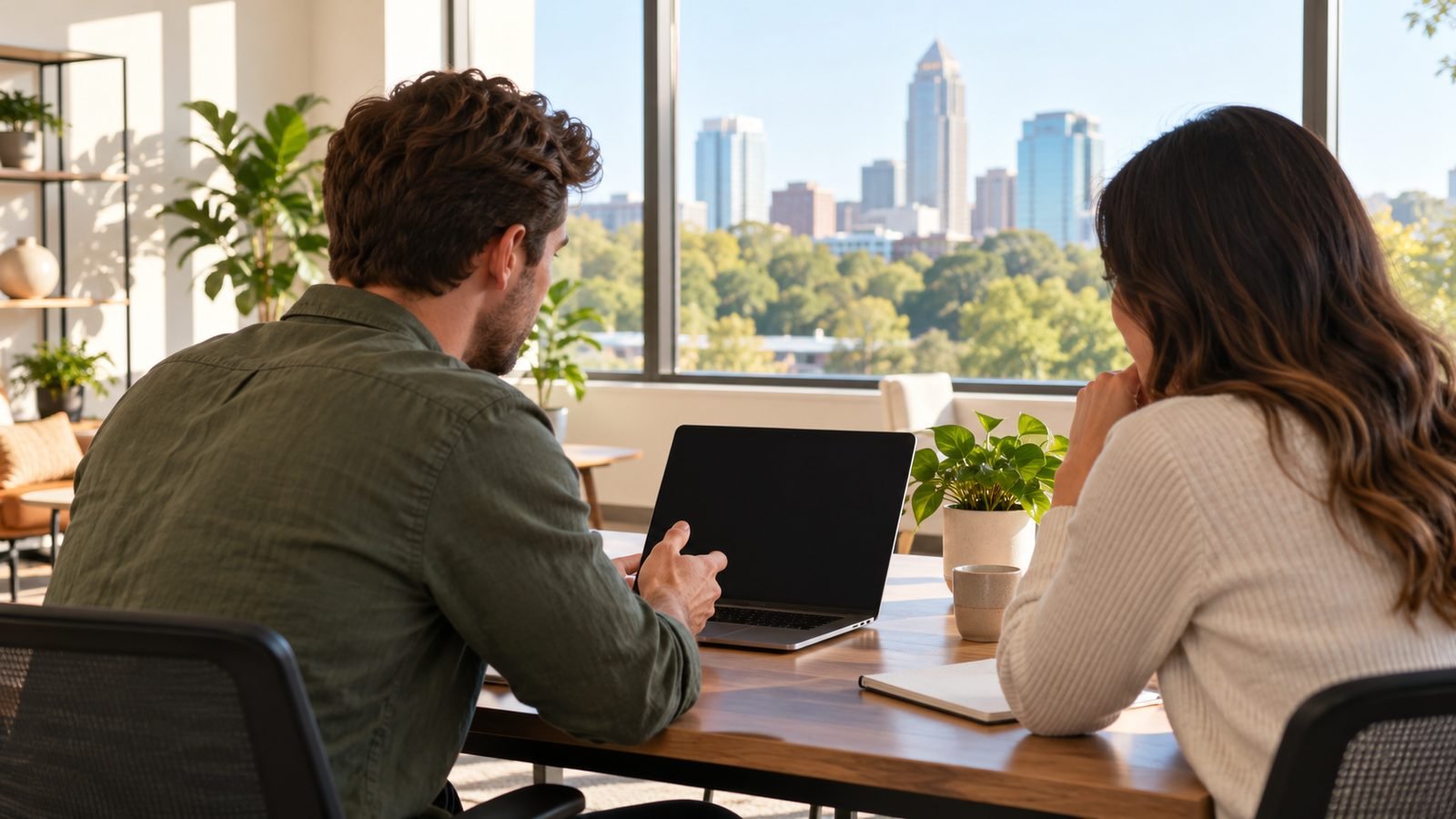 Business services illustrative scene